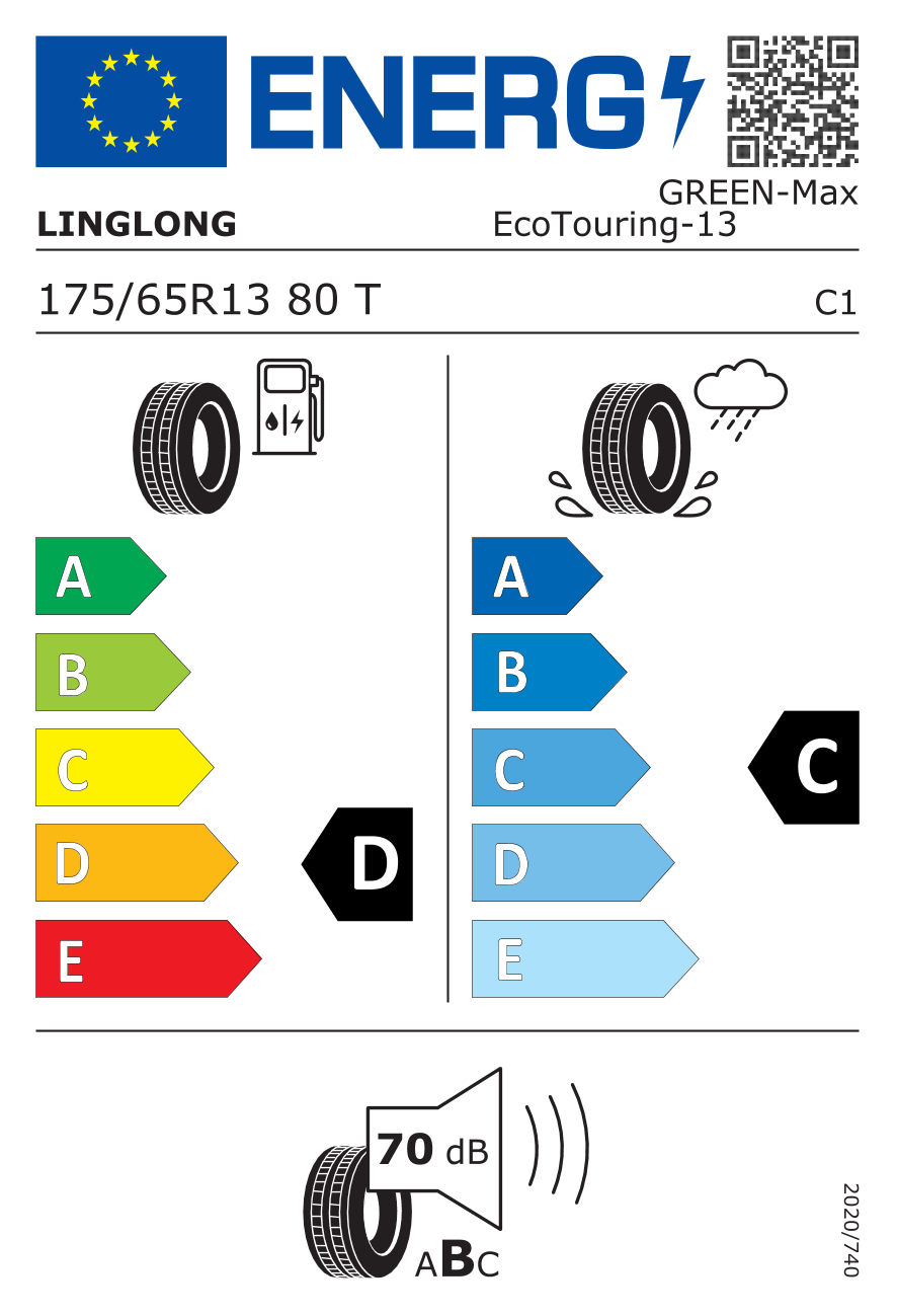 Pneu LINGLONG GREENMAX 175 65 R13 80T Carter cash