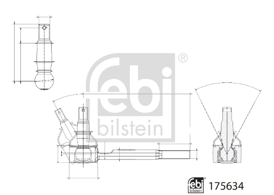 Rotule de direction FEBI BILSTEIN 175634