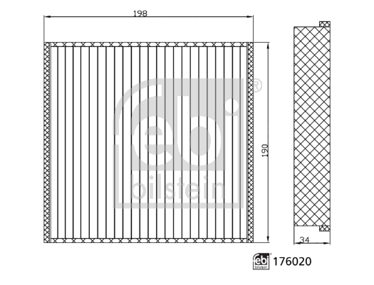 Filtre d'habitacle FEBI BILSTEIN 176020