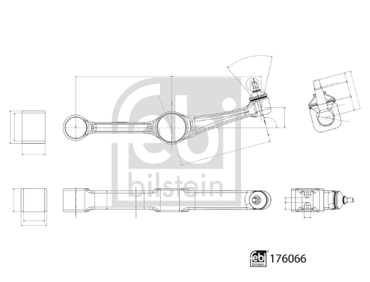 Triangle et bras de suspension FEBI BILSTEIN 176066