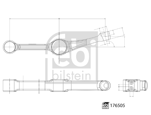 Triangle et bras de suspension FEBI BILSTEIN 176505