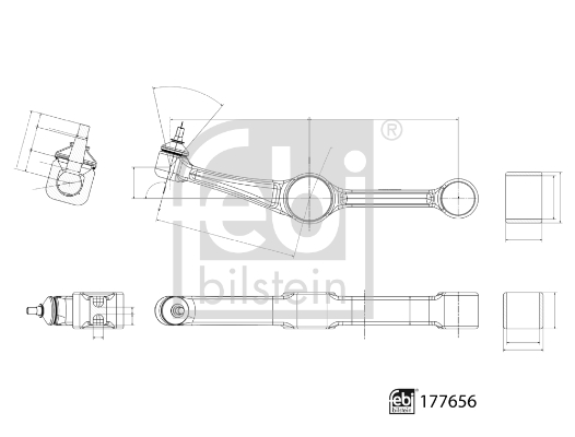 Triangle et bras de suspension FEBI BILSTEIN 177656