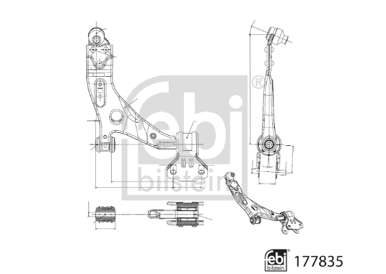 Triangle et bras de suspension FEBI BILSTEIN 177835