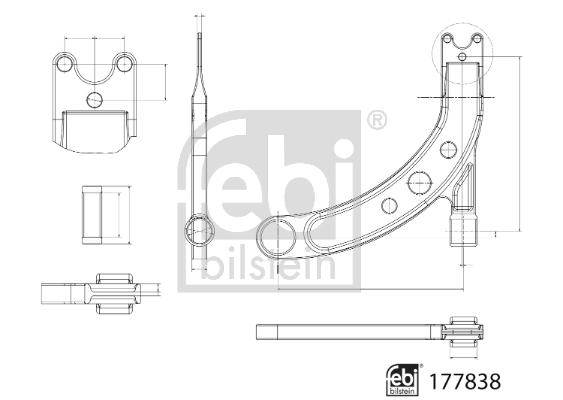 Triangle et bras de suspension FEBI BILSTEIN 177838