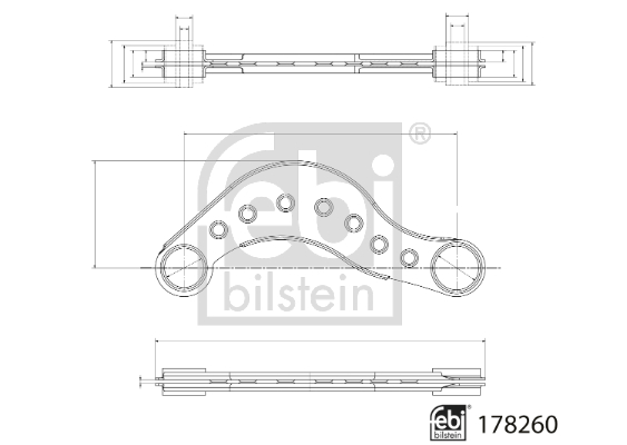 Triangle et bras de suspension FEBI BILSTEIN 178260