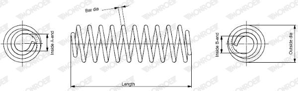 Ressort de suspension MONROE SE3292