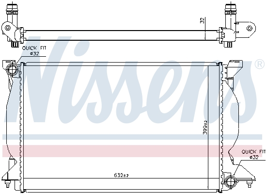 Radiateur refroidissement moteur NISSENS 60302A