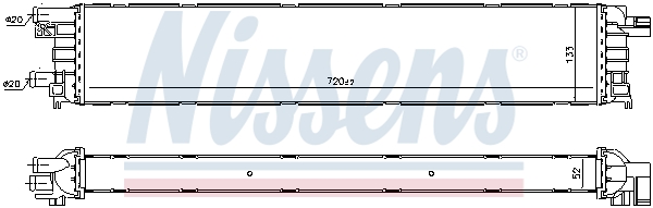 Intercooler (échangeur) NISSENS 60355