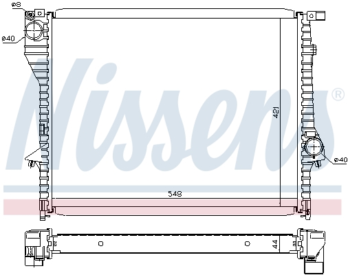 Radiateur refroidissement moteur NISSENS 60638