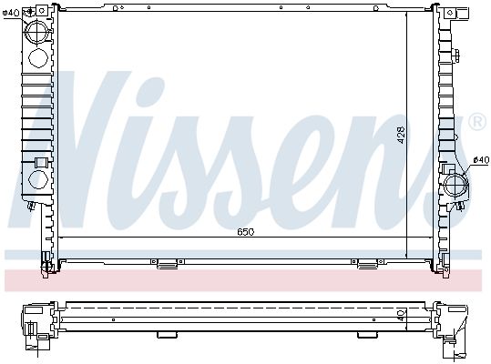 Radiateur refroidissement moteur NISSENS 60693A