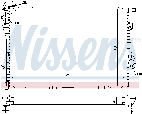 Radiateur refroidissement moteur NISSENS 60752A