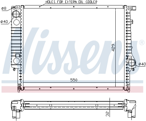 Radiateur refroidissement moteur NISSENS 60759A