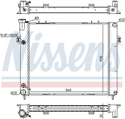 Radiateur refroidissement moteur NISSENS 609891