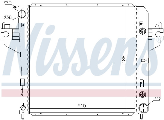 Radiateur refroidissement moteur NISSENS 61017