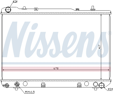 Radiateur refroidissement moteur NISSENS 61640