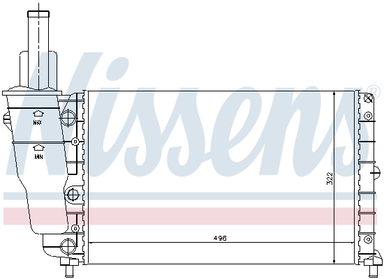 Radiateur refroidissement moteur NISSENS 692895