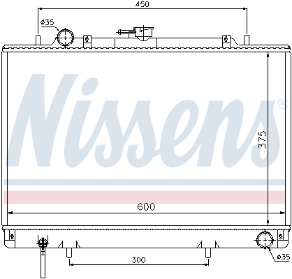 Radiateur refroidissement moteur NISSENS 62809