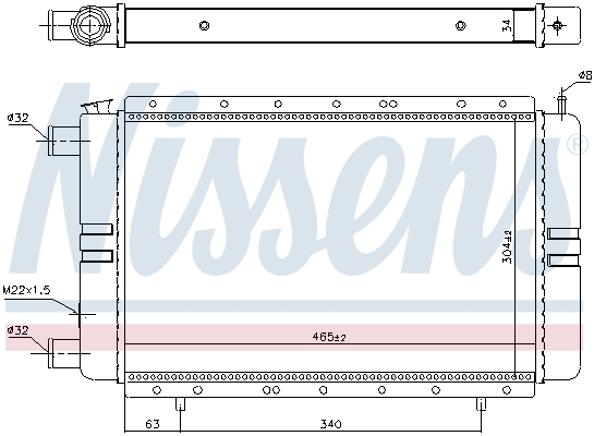 Radiateur refroidissement moteur NISSENS 696537