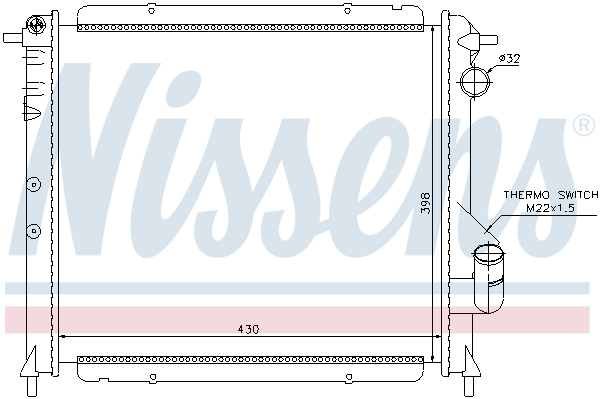 Radiateur refroidissement moteur NISSENS 691961