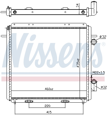 Radiateur refroidissement moteur NISSENS 692414