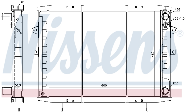 Radiateur refroidissement moteur NISSENS 63952