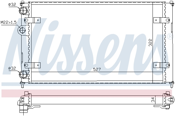 Radiateur refroidissement moteur NISSENS 692673