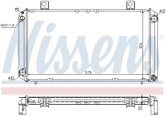 Radiateur refroidissement moteur NISSENS 64057A