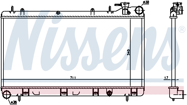 Radiateur refroidissement moteur NISSENS 64185