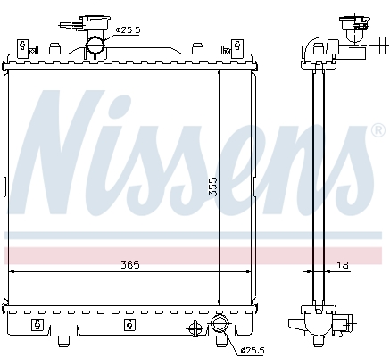 Radiateur refroidissement moteur NISSENS 691481