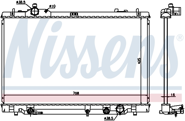 Radiateur refroidissement moteur NISSENS 646819