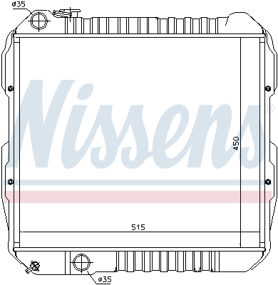 Radiateur refroidissement moteur NISSENS 64845