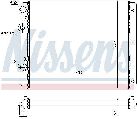 Radiateur refroidissement moteur NISSENS 697635