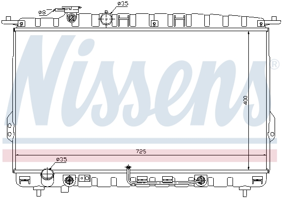 Radiateur refroidissement moteur NISSENS 67028