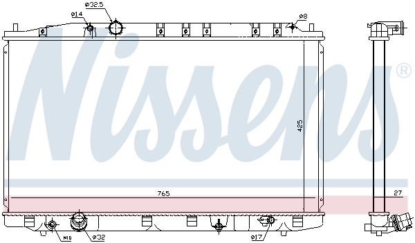 Radiateur refroidissement moteur NISSENS 68137