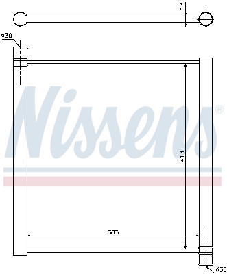 Radiateur refroidissement moteur NISSENS 68451