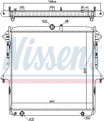 Radiateur refroidissement moteur NISSENS 69245