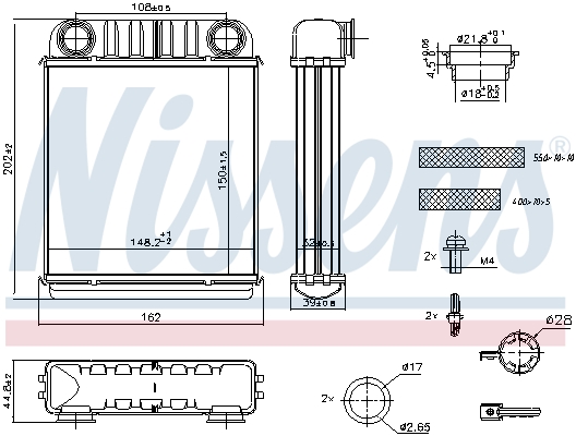 Radiateur de chauffage NISSENS 707216