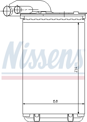 Radiateur de chauffage NISSENS 73252