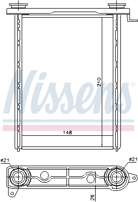 Radiateur de chauffage NISSENS 73343