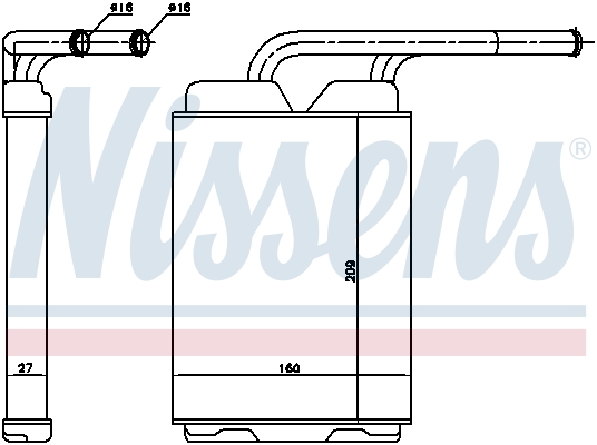 Radiateur de chauffage NISSENS 73349