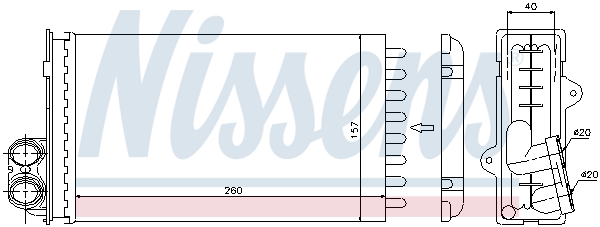 Radiateur de chauffage NISSENS 73362