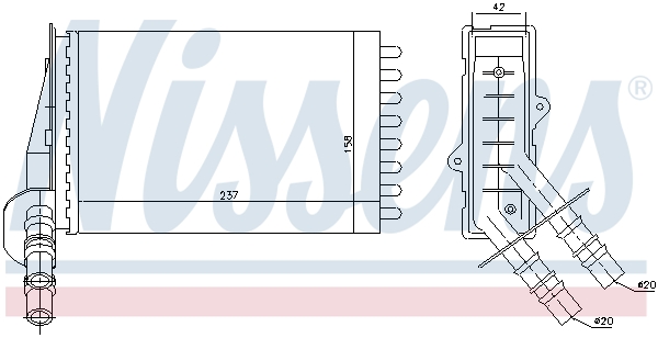 Radiateur de chauffage NISSENS 73374