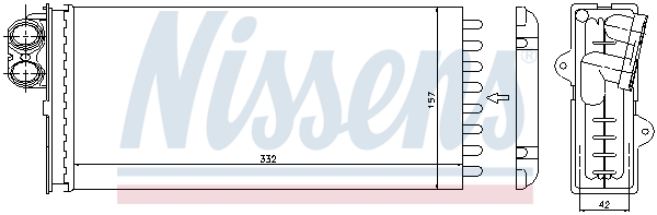 Radiateur de chauffage NISSENS 73375