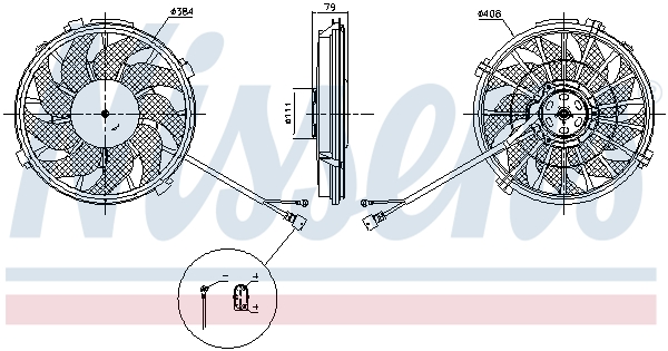 Ventilateur de refroidissement du moteur NISSENS 85753