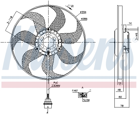 Ventilateur de refroidissement du moteur NISSENS 85798