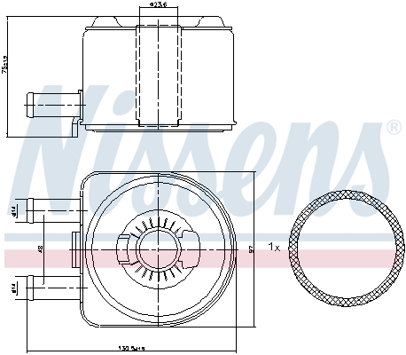 Radiateur d'huile NISSENS 90603