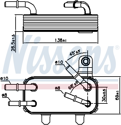 Radiateur d'huile NISSENS 90951