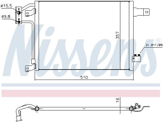 Condenseur de climatisation NISSENS 940442