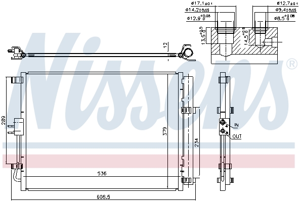 Condenseur de climatisation NISSENS 940598