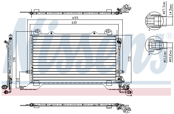 Condenseur de climatisation NISSENS 94567